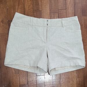 Apt 9 Shimmer Linen Blend Shorts‎ Sz 10